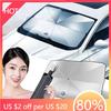 2025 Hot B5 VW For Volkswagen Car Heat Insulation Foldable Sun Umbrella Windshield UV Protection Sunshade For Volkswagen Tharu R