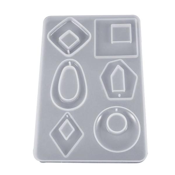 Transparente Silikonform aus getrocknetem Blumenharz, dekoratives Basteln, DIY-Anhänger-Ohrring-Form