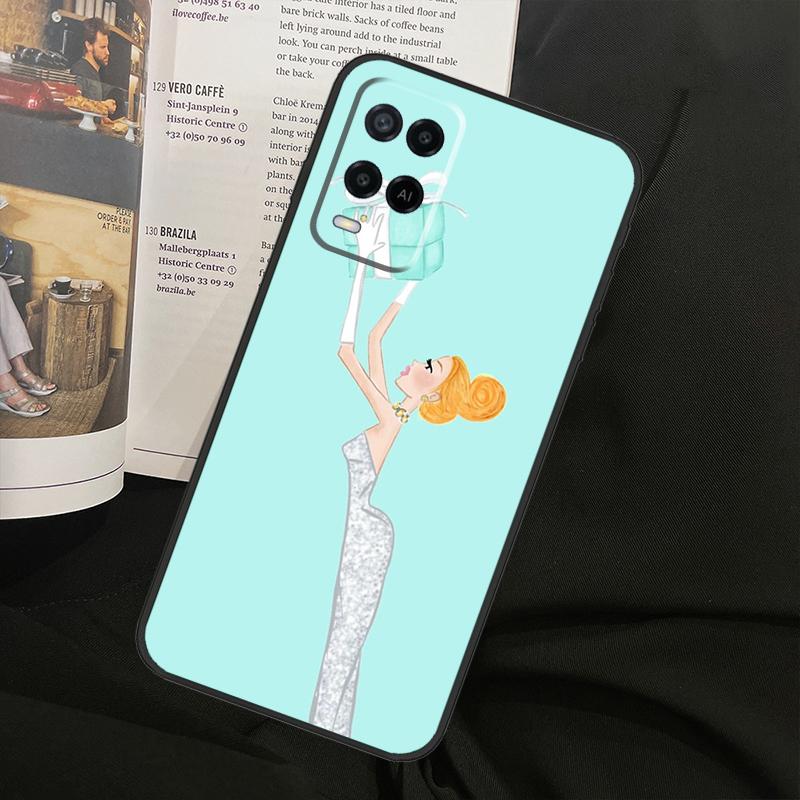 New York Lady Girl For Oppo A80 A60 A40 A94 A54 A98 A78 A18 A38 A58 A16 A76 A96 A17 A77 A74 A57S A15 Phone Case