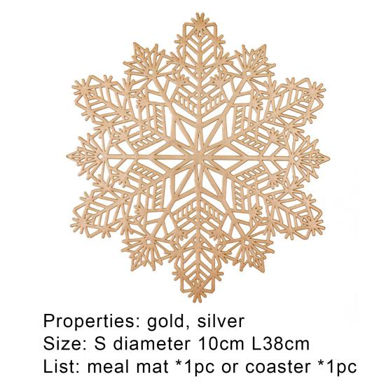 Sturdy Hollow Practical Portable Eye-catching Christmas Coaster for Home Bowl Mat