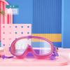 Children's Goggles Boys' Waterproof and Anti-fog HD Swimming Glasses Girls' Big Box Swimming Goggles Set Kids
