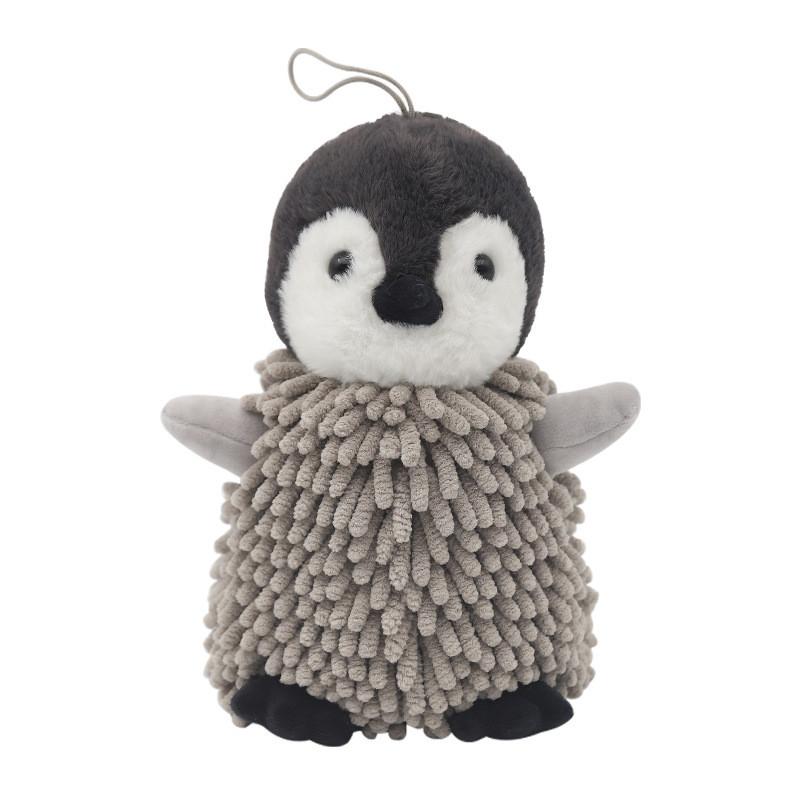 Penguin Plush Hand Towel With Absorbent Cotton For Kids And Adults