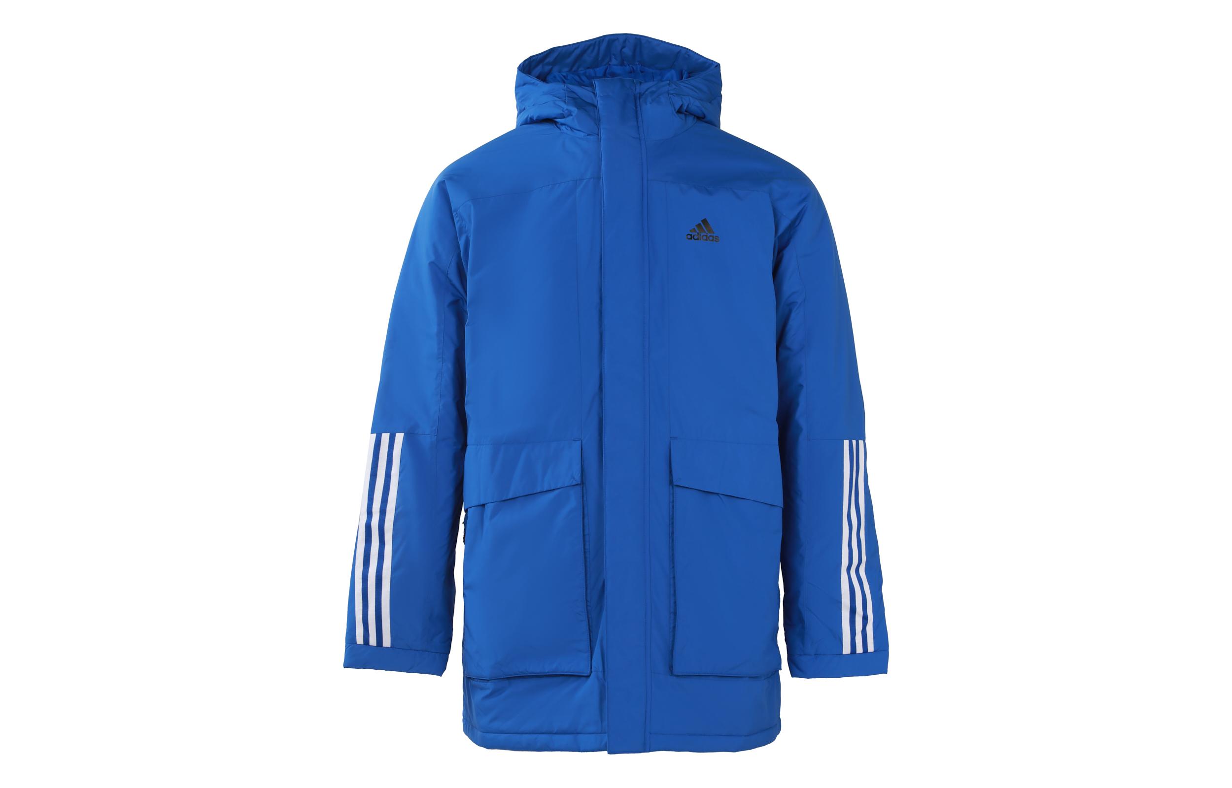 Adidas Puffer Jackets Men s Blue Hooded Moderate Other GE9999 M