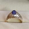 Blue Sapphire Oval Cut Gemstone With 925 Sterling Silver Ring For Men's #B581 JL375686463723