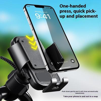 Universal Shockproof Motorcycle Multifunctional Phone Holder Bike Riding Cellphone Mount Anti-Fall Mount Holders