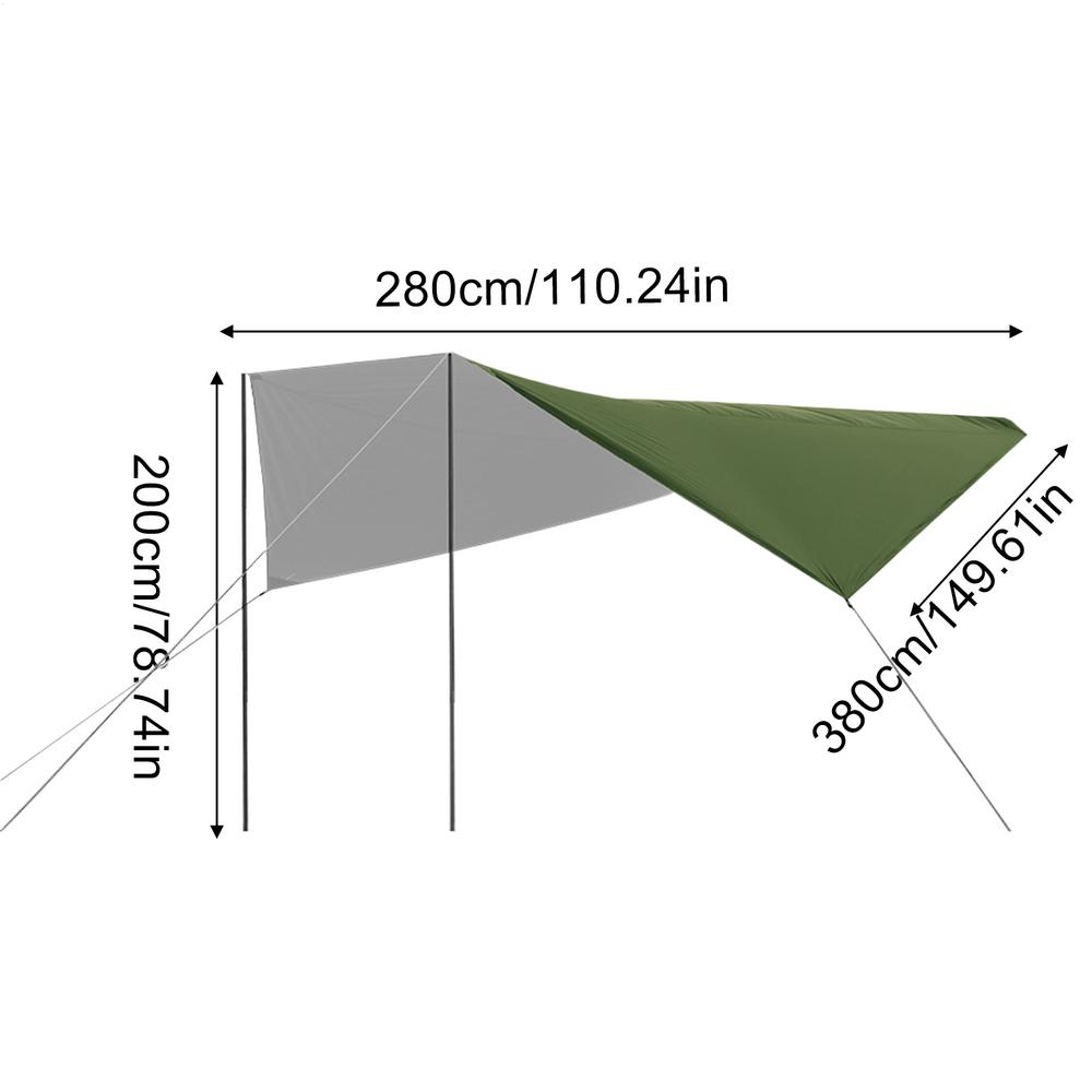 Автомобильный тент для кемпинга, боковой автомобильный тент на крышу, водостойкий УФ-портативный кемпинговый тент, автомобильный навес от дождя на крыше