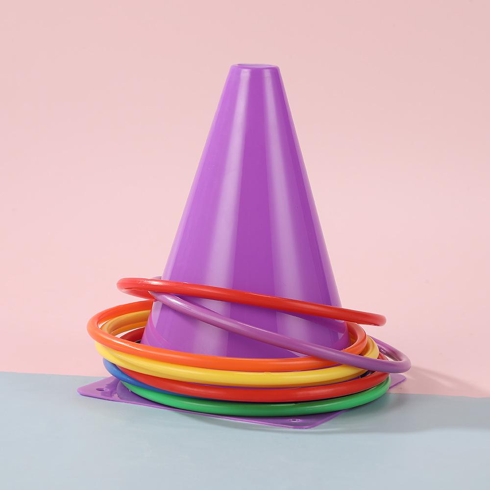 Colorful Ring Toss Set for Outdoor Sports and Training