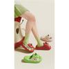 Original Small Apple Slippers Original Couple Summer Home Cute Thick Bottom Dormitory Sandals External Wear