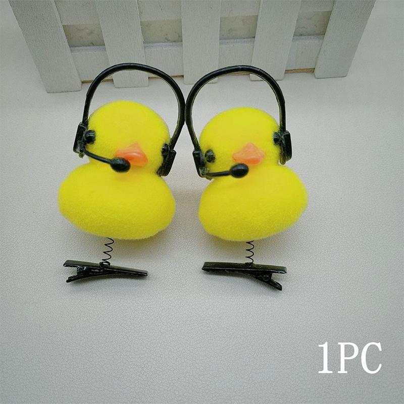 

Мультяшная 3D желтая утка плюшевая заколка для волос забавные детские заколки для волос милые заколки-утконосы своими руками заколки аксессуары для волос подарок для девочек