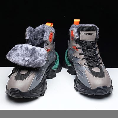 Men Winter Snow Boots 2025 Winter Slippers Warm Men Shoes Waterproof Non-Slip Plush Sneaker Male Tenis Shoes Boots Men Sneakers