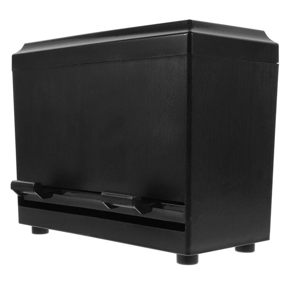 Portable Plastic Press Straw Box Adjustable Outlet Black Push Straws Dispenser Pressing Type Storage Box Restaurant Coffee Shop