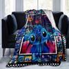 1pc. Stitch Cartoon Blanket, Home Decor Gift for All Seasons, Soft and Cozy Throw Blanket, Perfect for Couch, Bed, or Any Room, Vibrant Colo