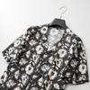 Men's Plus Size Printed Pure Cotton Short Sleeve Shirt