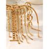 18K Gold and Stainless Steel European-Inspired Luxury Titanium Bracelet for Women