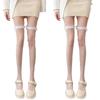 Lace Ruffled Fishnet Long Stockings Cute Japanese Style Over-the-Knee Lolita Long Fishnet Stockings Sexy Socks