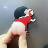 Novelty Funny Little Toys Pinch Cartoon Ass To Decompress and Relax Anime Stickers Mobile Phone Shell Car Stickers Party Prank