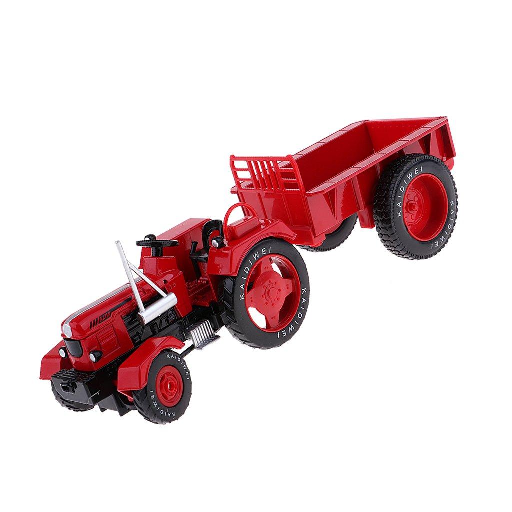 1/18 Scale Alloy Farm Retro Tractor Toy, Clear Structure Safe Alloy Engineering Vehicles Toy for Kid's Toy for Collection