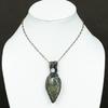 Prehnite, Moonstone Copper Wire Wrap Jewelry Pendant 2.99" I9c29