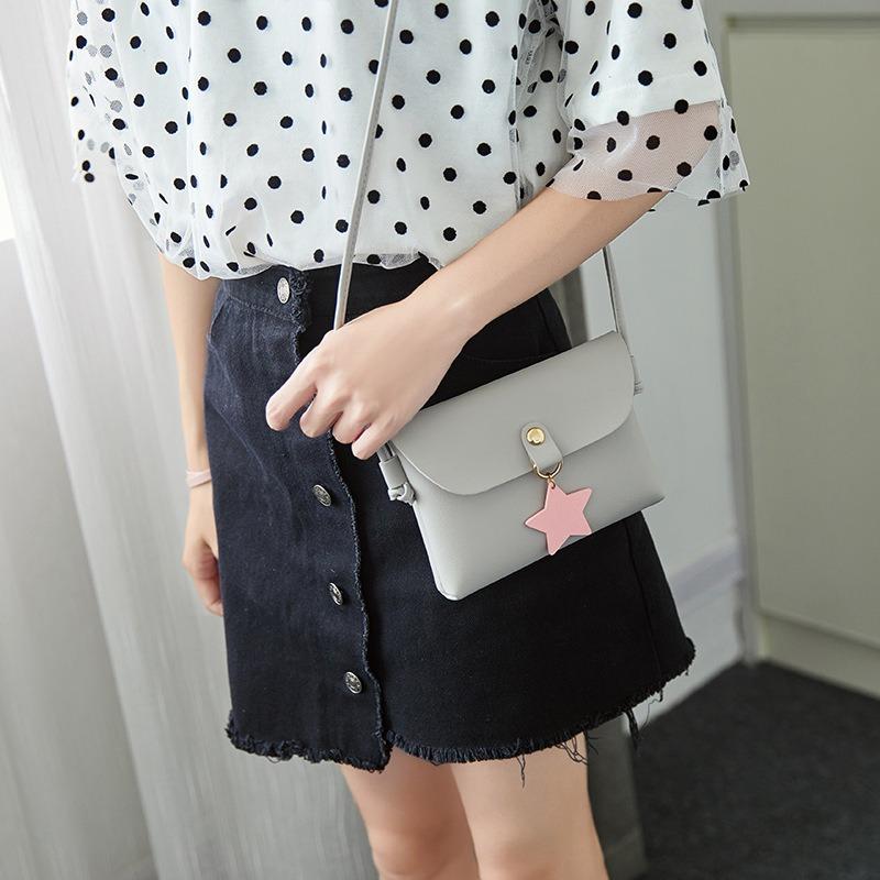 Small bag women's bag women's temperament shoulder bag star pendant messenger bag gift bag