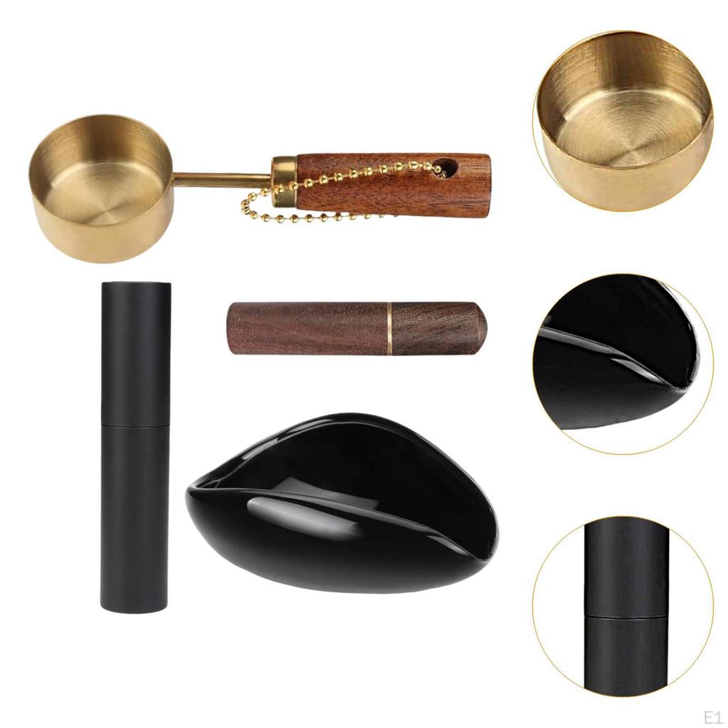 Coffee Bean Weighing Bowl Ceramic Vessel Practical Utensil Sample Tray for