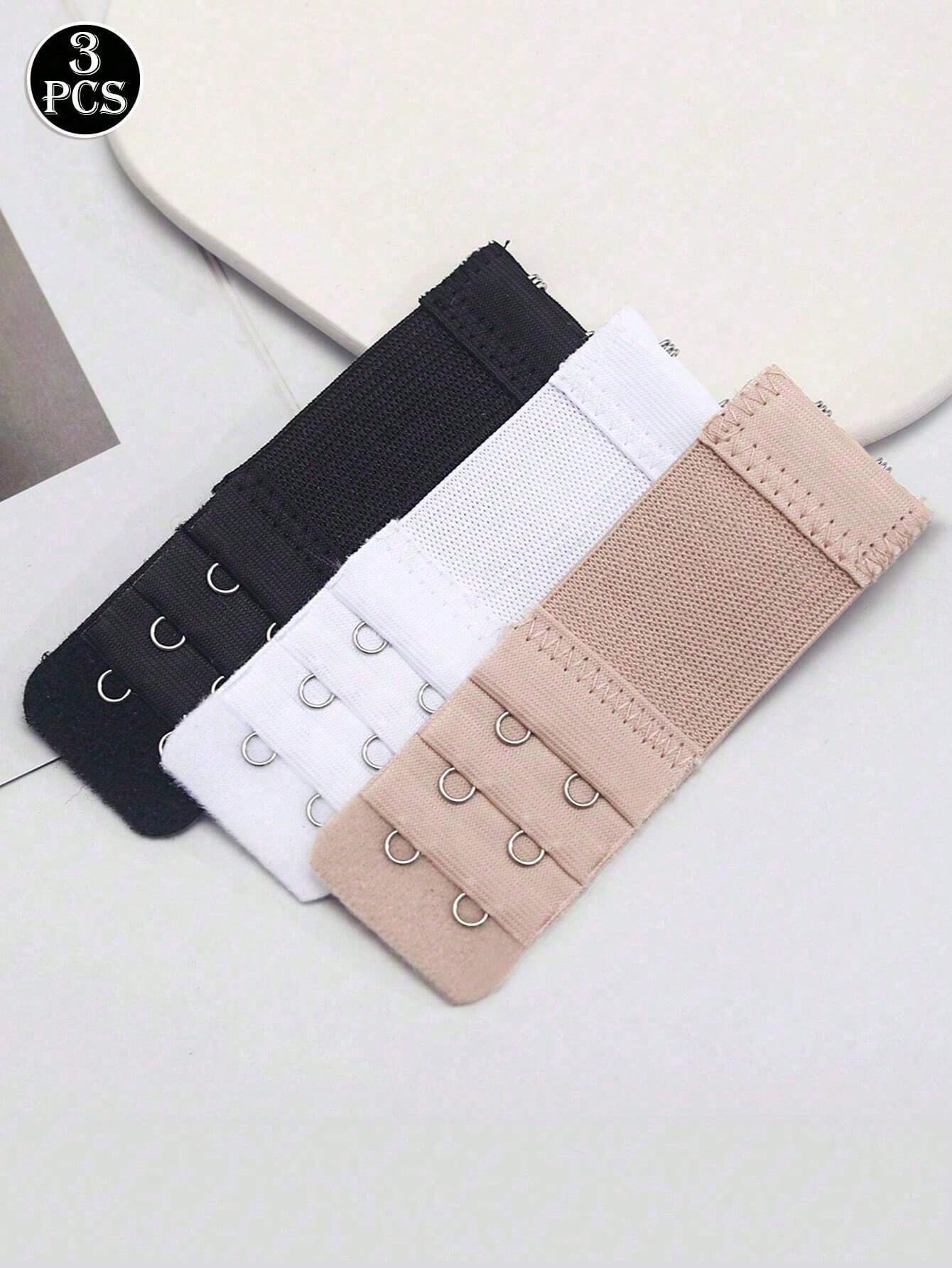 

3pcs/Set Bra Extender Hooks (Elongated), Underwear Accessories,Elastic, Adjustable, Underwear Extension Buckle, Bra Extension Buckle one-size разноцветный