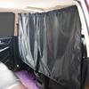 Compact, wear-resistant divided sun shade 1, made of highly resistant materials 1, easy to use and practical with rear window 80 x 54 as a divider cur