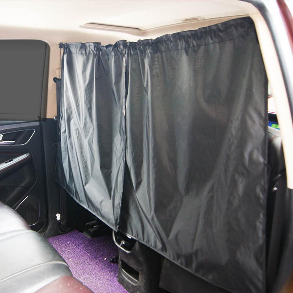 Compact, wear-resistant divided sun shade 1, made of highly resistant materials 1, easy to use and practical with rear window 80 x 54 as a divider cur