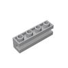 50g/39PCS 2653 Modified Groove 1x4 Building Blocks Moc Compatible with Bricks DIY Children Toys Assembly Tech Parts
