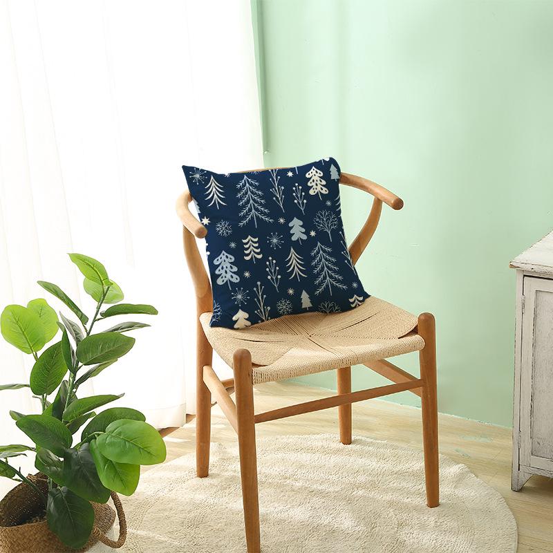 Cartoon Digital Printing Christmas Pillow Cover New Style Square Polyester Pillow Cover Cushion Cover