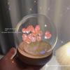 Artificial Tulip Flower Night Light Handmade DIY Bedside Lamp LED Night Lamp Bedroom Decor Christmas Birthday Gifts Table Lamp