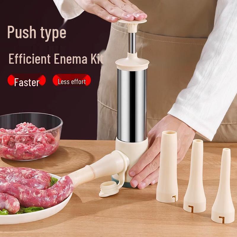ZISIZ Stainless Steel Manual Sausage Stuffer