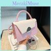 Chic Minimalist Shoulder Bag Small Square Shape Fashionable Crossbody Handbag