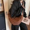 Winter Texture Fashion Tote Bag Casual Personality Shoulder Messenger Bag Niche Design Women's Bag