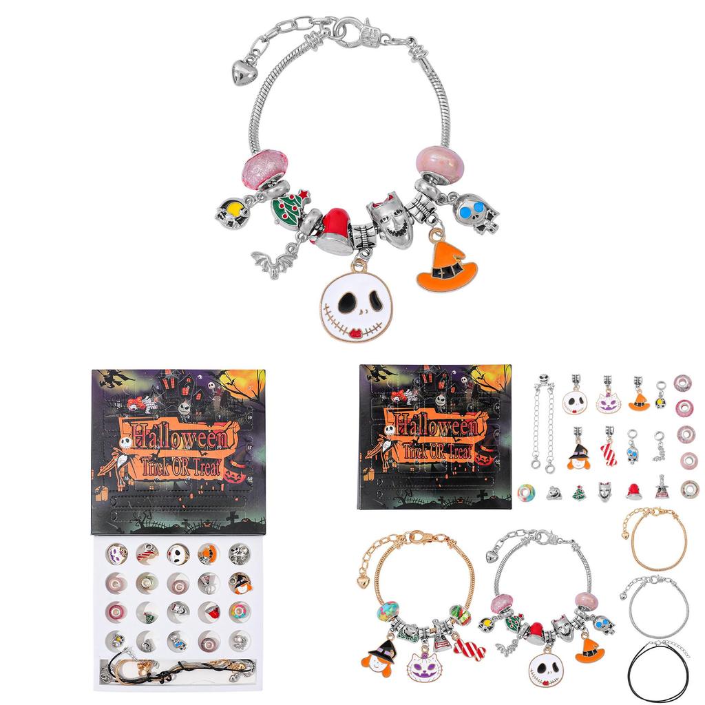 Halloween Countdown Calendar Charm With Zinc Alloy And Electroplating For Gift And Decoration