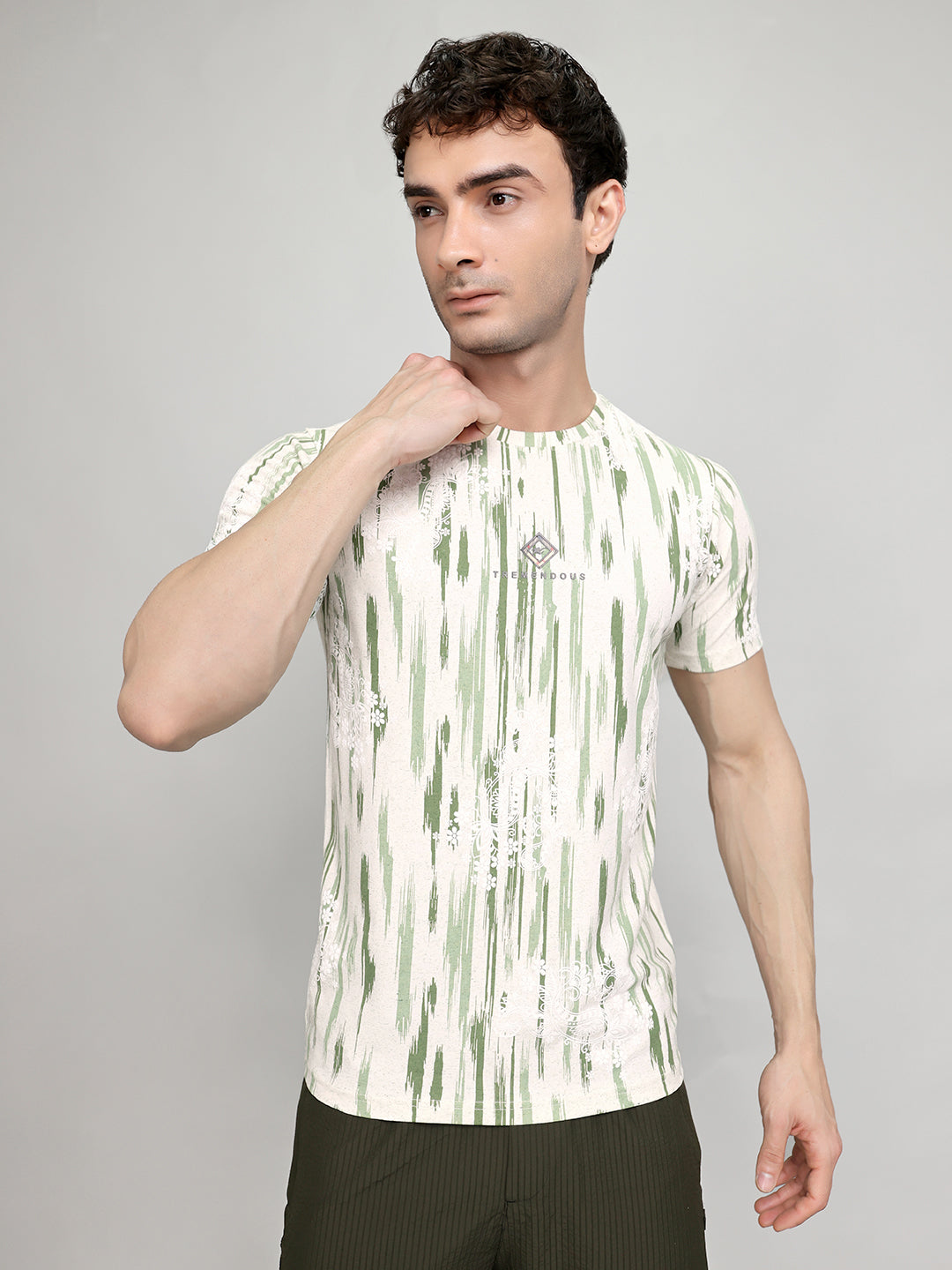 Monte Carlo Men Regular Fit Green Tshirt L зелёный