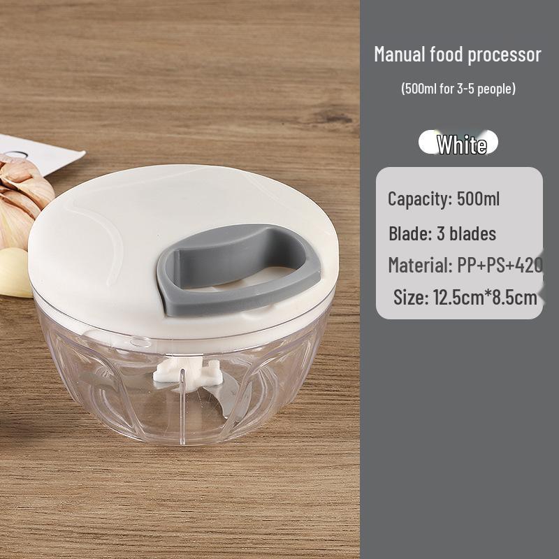 Ruční lis na česnek a sekáček - Malý domácí mačkač a sekáček na česnek pro dochucování a přípravu jídla