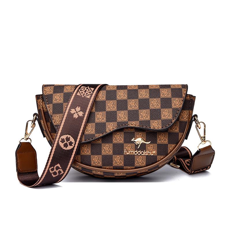 

Women s bag new plaid versatile fashion shoulder bag large capacity premium messenger bag