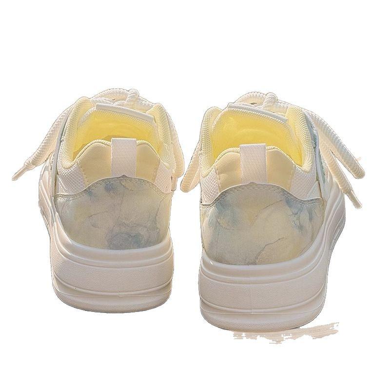 Yueyu Summer Women's Shoes Little White Shoes Women's 2025 New Breathable Mesh Shoes Versatile Niche Bread Shoes Platform Sports