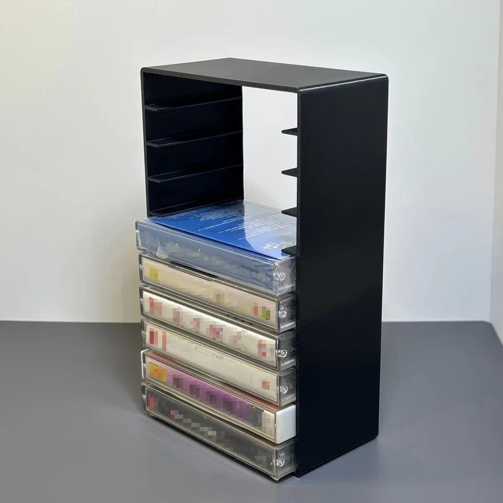 Stackable Cassette Tape Holder Up To 10 Tapes Cassette Tape Organizer Home Organization