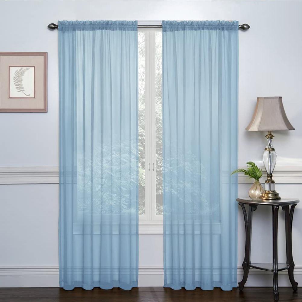 Kitchen Tulle Curtains Translucidus Home Window Decoration White Sheer Voile Curtains for Living Room Tulle Sheer Window Curtain
