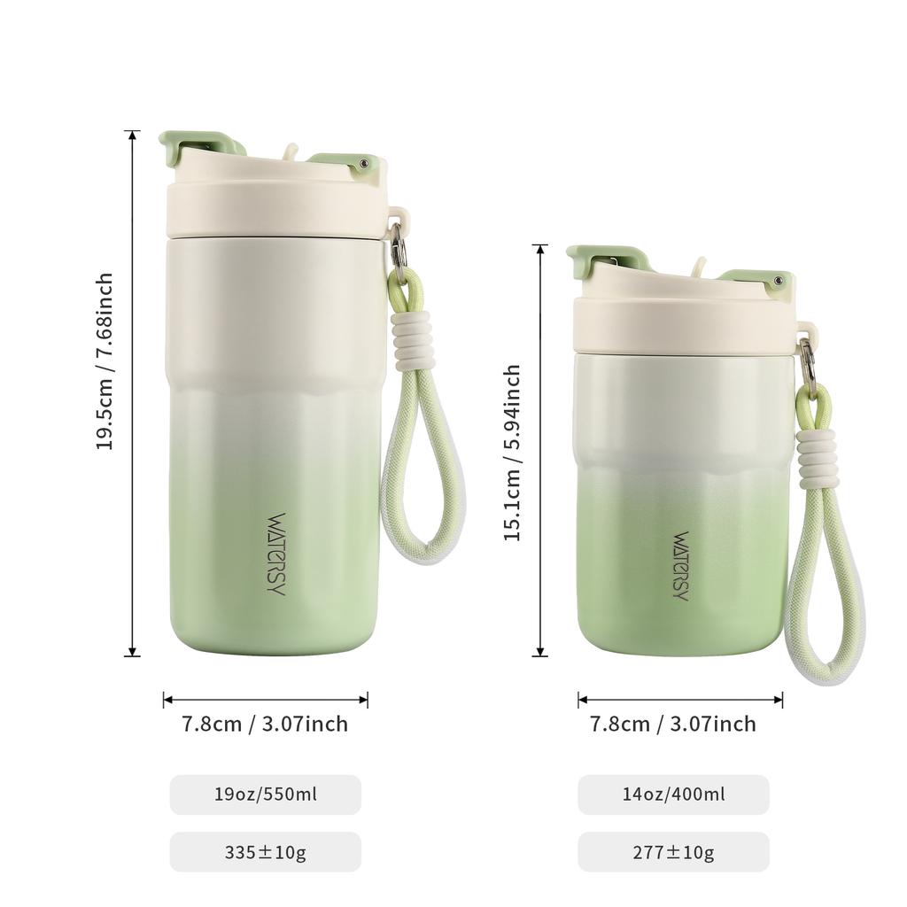 400/550ML Stainless Steel Coffee Thermal Cup 316 Vacuum Flasks Office Home for Hot & Cold Insulated Bottle Car Travel Mug