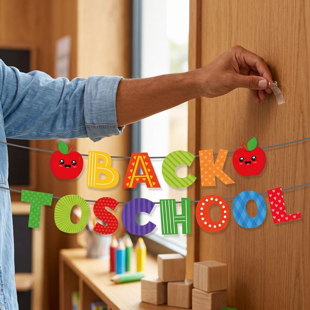Κρεμαστή Γιρλάντα Back to School Είδη Πάρτι για Διακόσμηση
