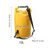 10L Waterproof Roll Bag, Portable Airtight for Skiing, Snowboarding, Surfing, Rafting, Beach
