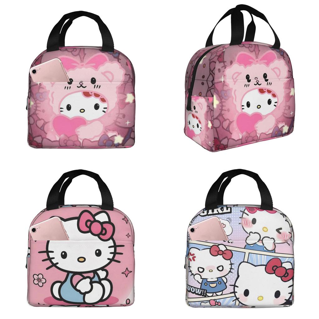 Cartoon Animation Picnic Bag, Primary And Secondary School Students Lunch Bag, Convenient And Large-Capacity Thermal Insulation Bag