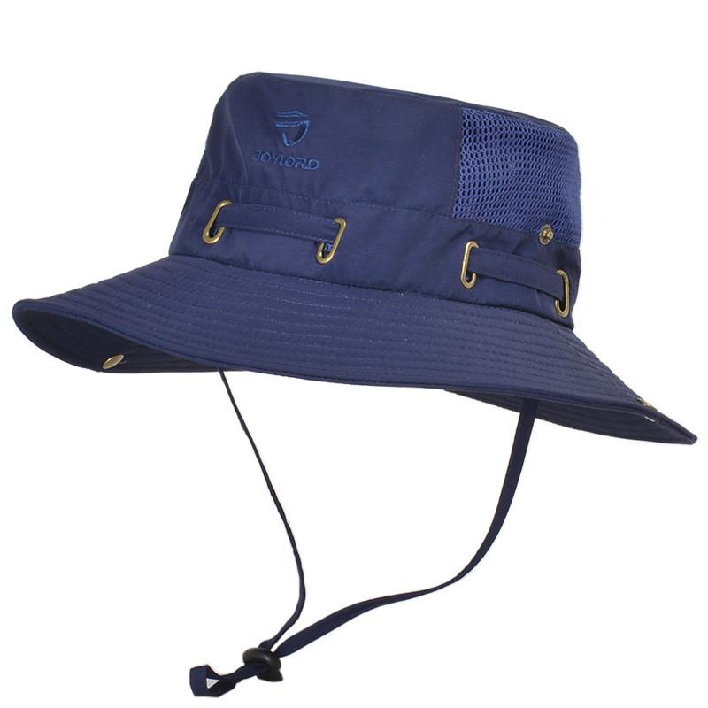 Summer Mesh Breathable Fisherman Hat With Wide Brim Sun Protection For Outdoor Fishing And Hiking