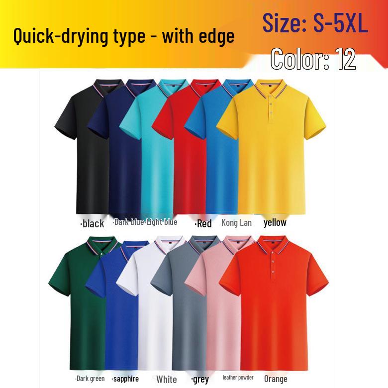 Custom Logo Polo Shirts: Short Sleeve Team Uniforms & Promotional Apparel XXXL