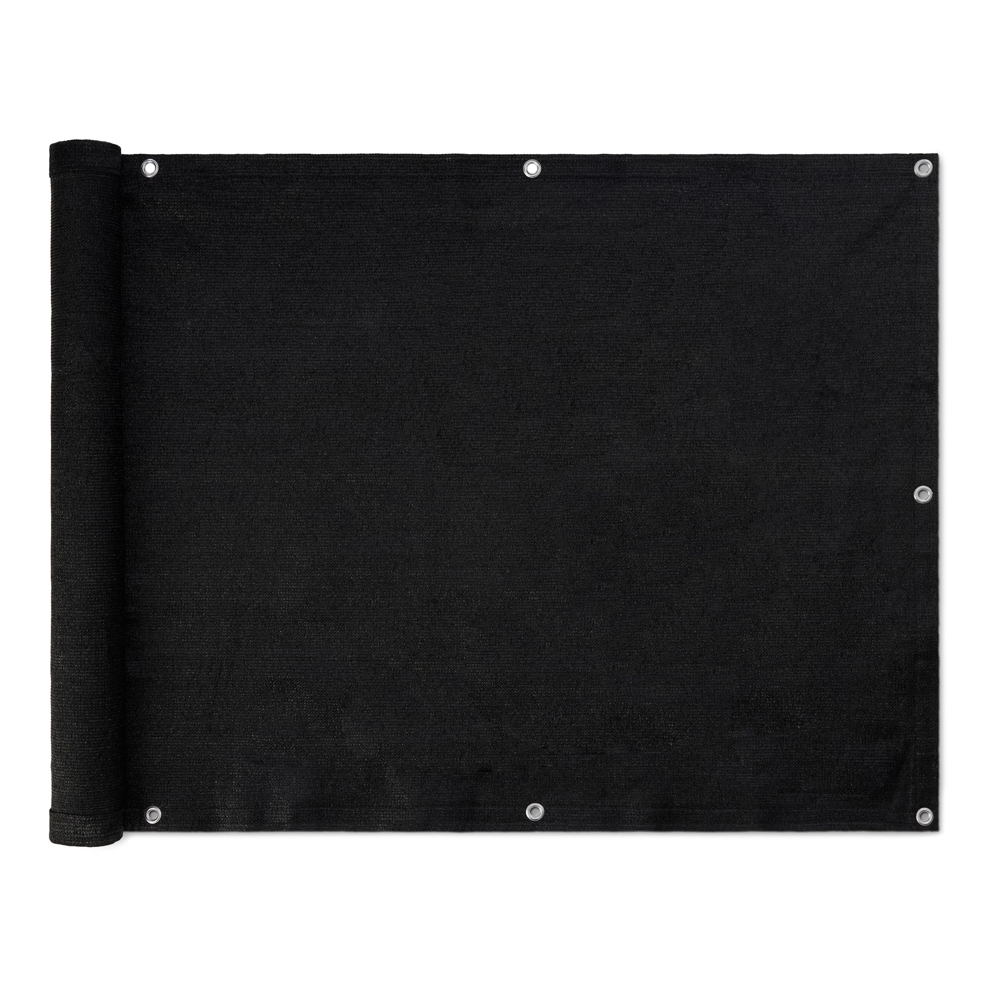 

Amazon Basics Sun Shade for Outdoor Use, Privacy Screen with Cable Ties, 91cm x 305cm, Black, 1 Panel