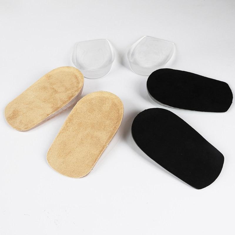Gel Heel Spurs Insoles for Flat Feet and High Arch Relief Invisible Height Increase Pads Heel Cushions Inserts for Shoes
