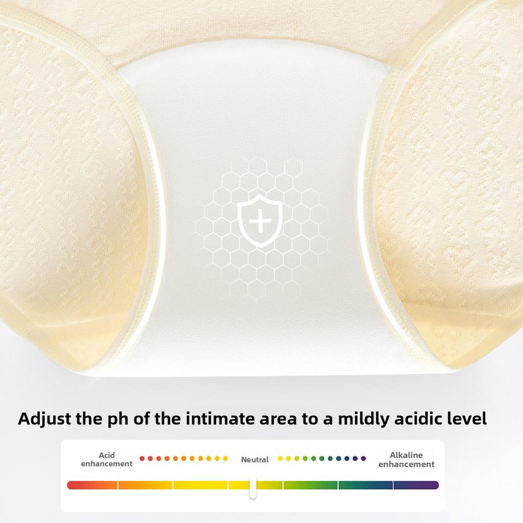 Women Spring and Autumn Cotton Love Breathable Antibacterial Extended Crotch Underwear