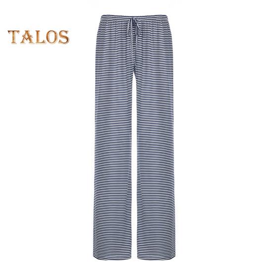 

Женские повседневные брюки, прямые, широкие, с полосатым принтом, длинные брюки, регулируемый пояс, свободный крой, домашние брюки L